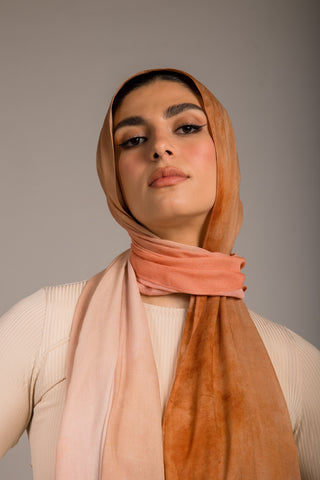Arabian Desert printed premium modal scarf with breathable lightweight drape by WOROOD