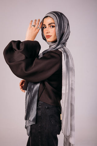 Earth Dusk printed premium modal scarf with breathable lightweight drape by WOROOD