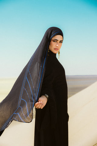 Masar printed premium modal scarf with breathable lightweight drape by WOROOD