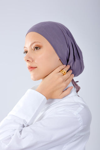 WOROOD Mauve Mist Elegant Bamboo Inner cap, Bandana Elegant & Light 