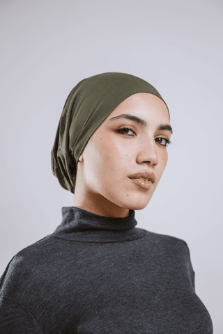 Olives Premium Bamboo Inner Cap with breathable lightweight comfort by WOROOD