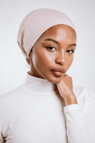 Powder Rose premium bamboo inner cap with breathable lightweight comfort by WOROOD