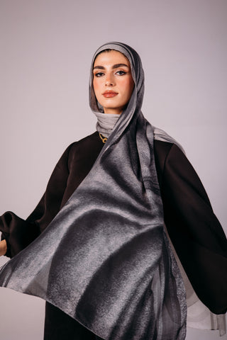 Earth Dusk printed premium modal scarf with breathable lightweight drape by WOROOD