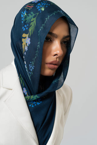 Fairy Garden Printed Premium Modal Scarf by WOROOD