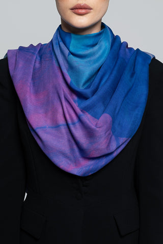 Galaxy Dreams Printed Premium Modal Scarf by WOROOD