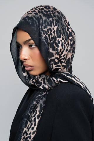 Leopardess Printed Premium Modal Scarf by WOROOD