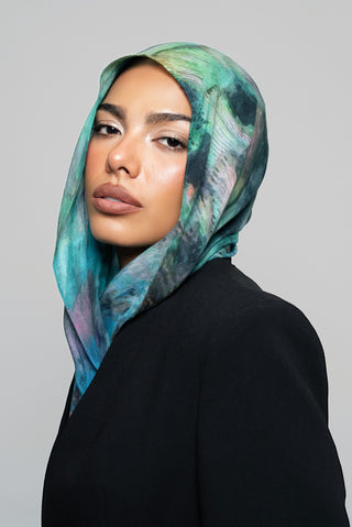 Peacock Printed Premium Modal Scarf by WOROOD