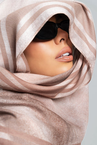 Sand Sahara Printed Premium Modal Scarf by WOROOD