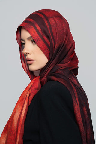 Scarlet Rouge Printed Premium Modal Scarf by WOROOD
